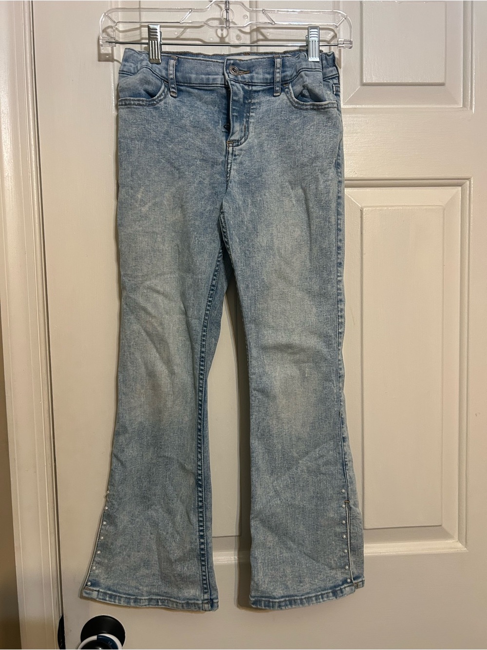 Abercrombie kids high rise flare jeans girls 11/12 short